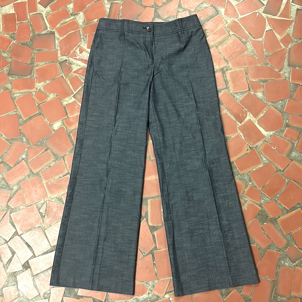 Loft Ann Navy Heather Dress Pants, Size 8, like NEW
